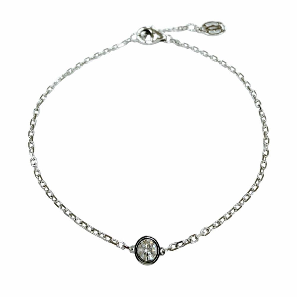 CARTIER Silver Diamond Charm Bracelet